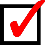 checkmark with box